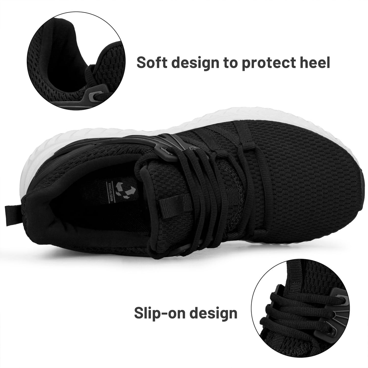 Abboos Womens Slip On Sneakers Women Walking Tennis Shoes Lightweight Casual Sneakers for Gym Travel Work