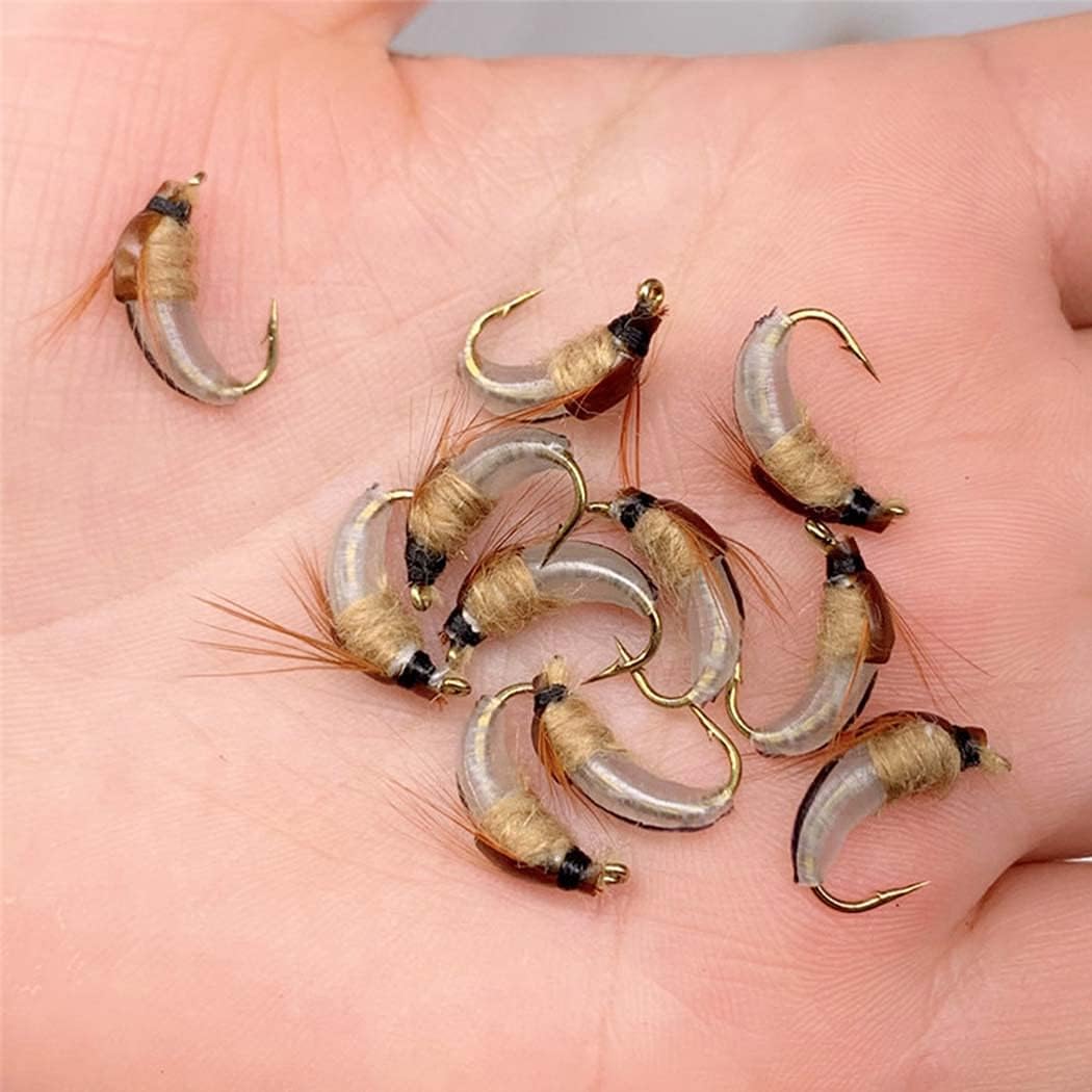 Handmade Fly Fishing Kit, 50/114 Pcs with Dry/Wet Flies, Streamers, Fly Assortment for Trout & Bass Fishing - 50 Pcs/Set, 6 Mixed Styles