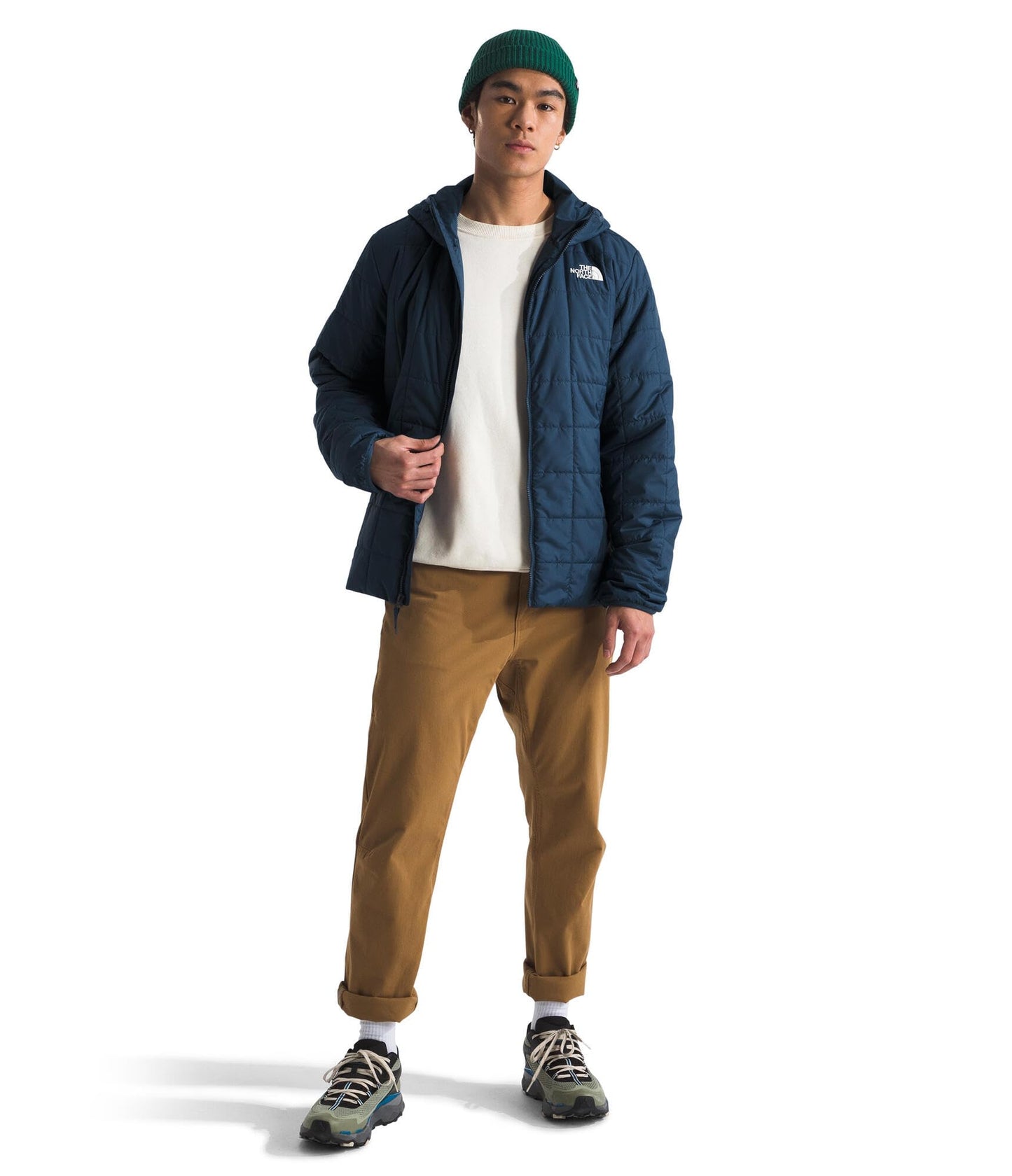 THE NORTH FACE Men's Junction Insulated Hoodie | Water Resistant With Heatseeker Insulation, 3-piece Hood & Zip Pockets