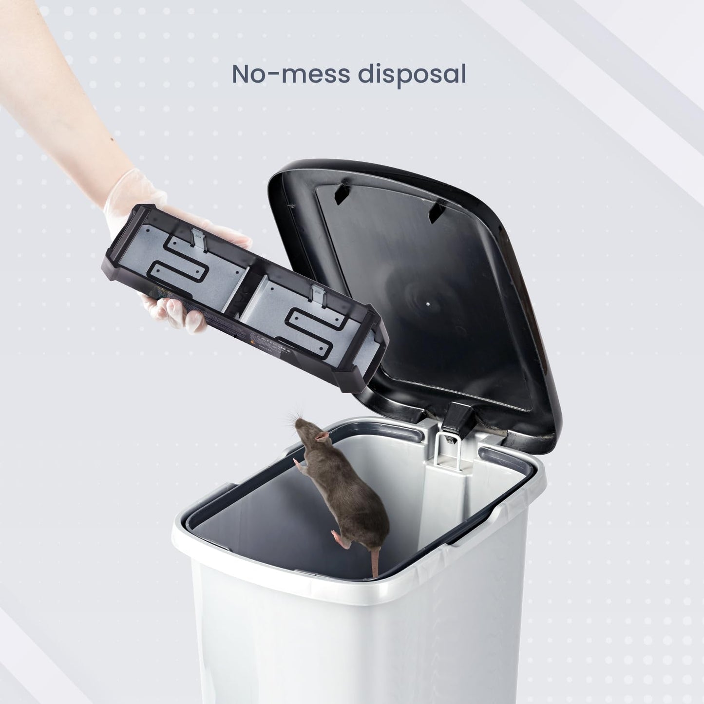 Indoor Electric Mouse Trap, Instant Eliminate Rodent Zapper with Pet Safe Trigger, Black, Small