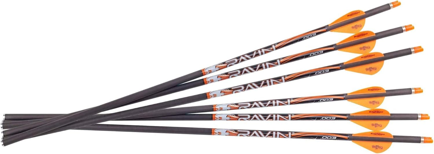 Ravin Carbon Crossbow Arrows 400 Grain .003 - Six Pack, UPC :815942021385