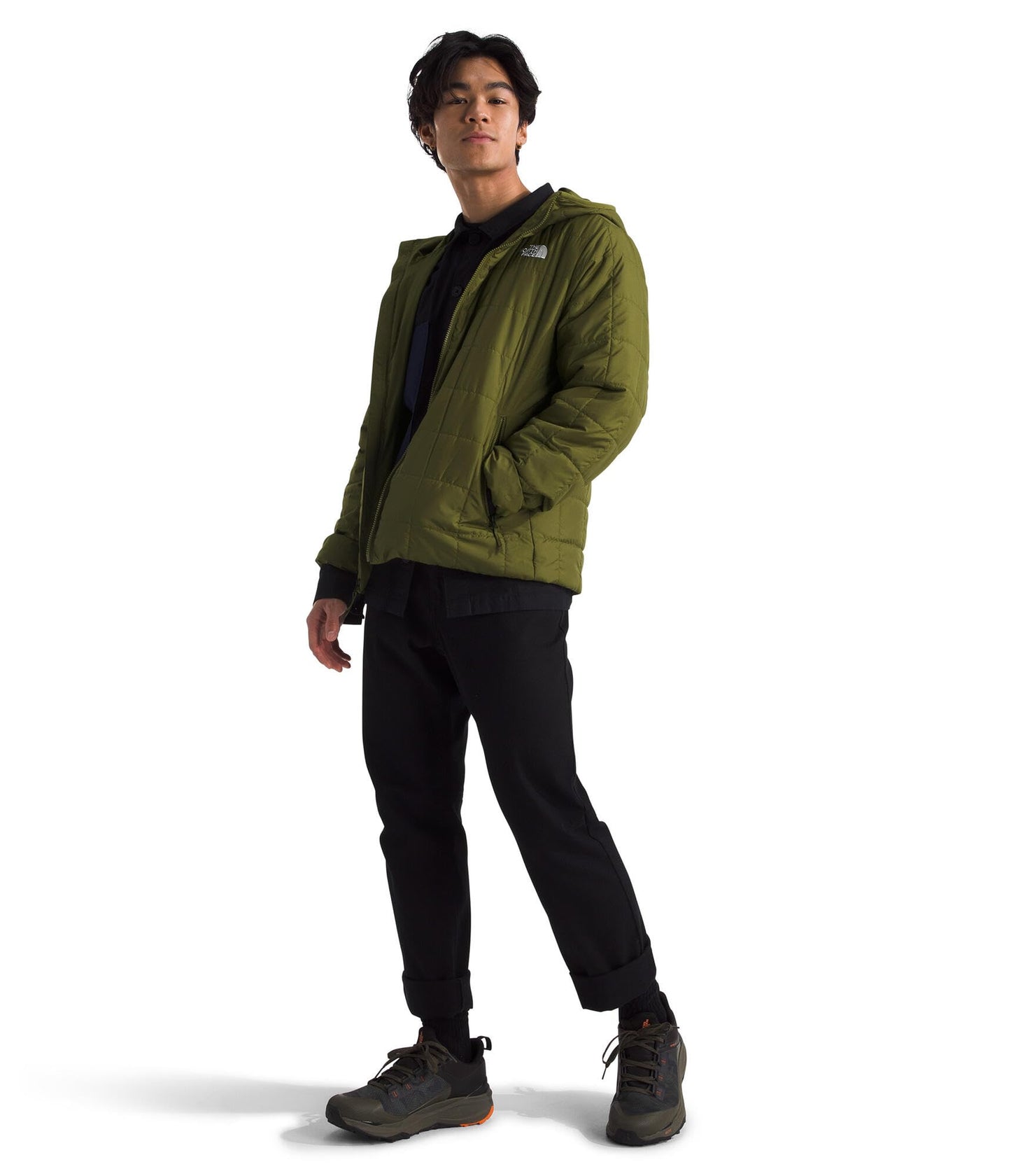 THE NORTH FACE Men's Junction Insulated Hoodie | Water Resistant With Heatseeker Insulation, 3-piece Hood & Zip Pockets