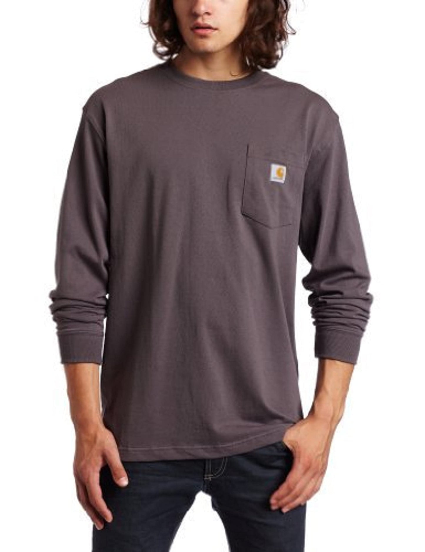 Carhartt Men's Loose Fit Heavyweight Long-Sleeve Pocket T-Shirt