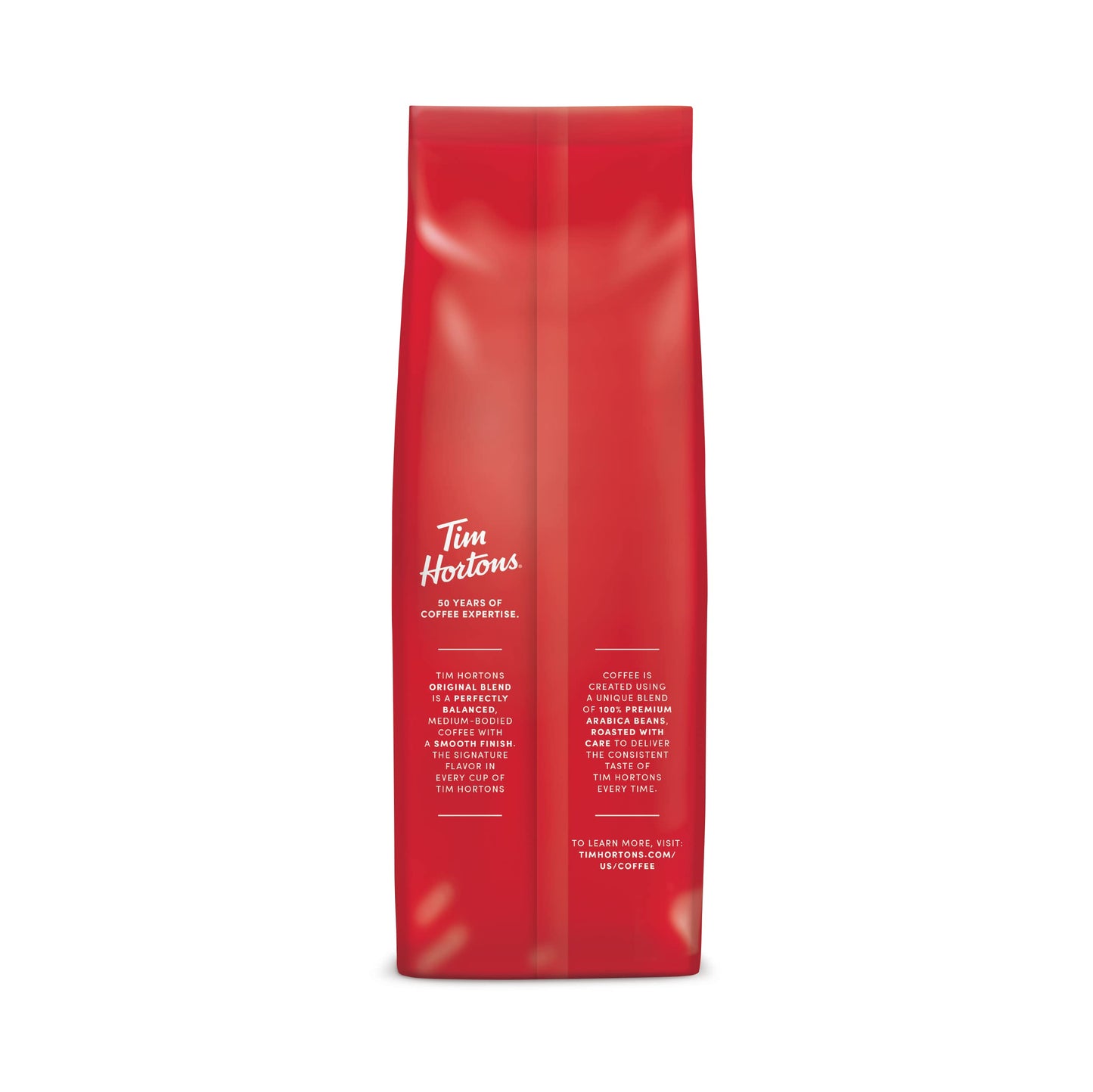 Tim Hortons Original Blend, Medium Roast Ground Coffee, Canada’s Favorite Coffee, Made with 100% Arabica Beans, 48 Ounce Canister