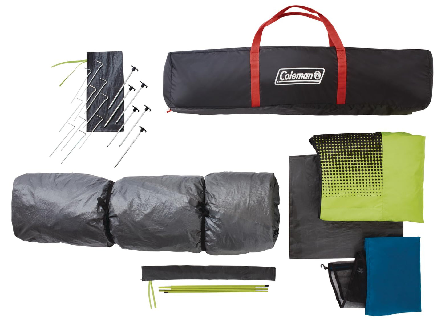 Coleman Instant Tent with 1-Minute Setup, 10-Person Tent with Pre-Attached Poles, Air Vent, & Carry Bag