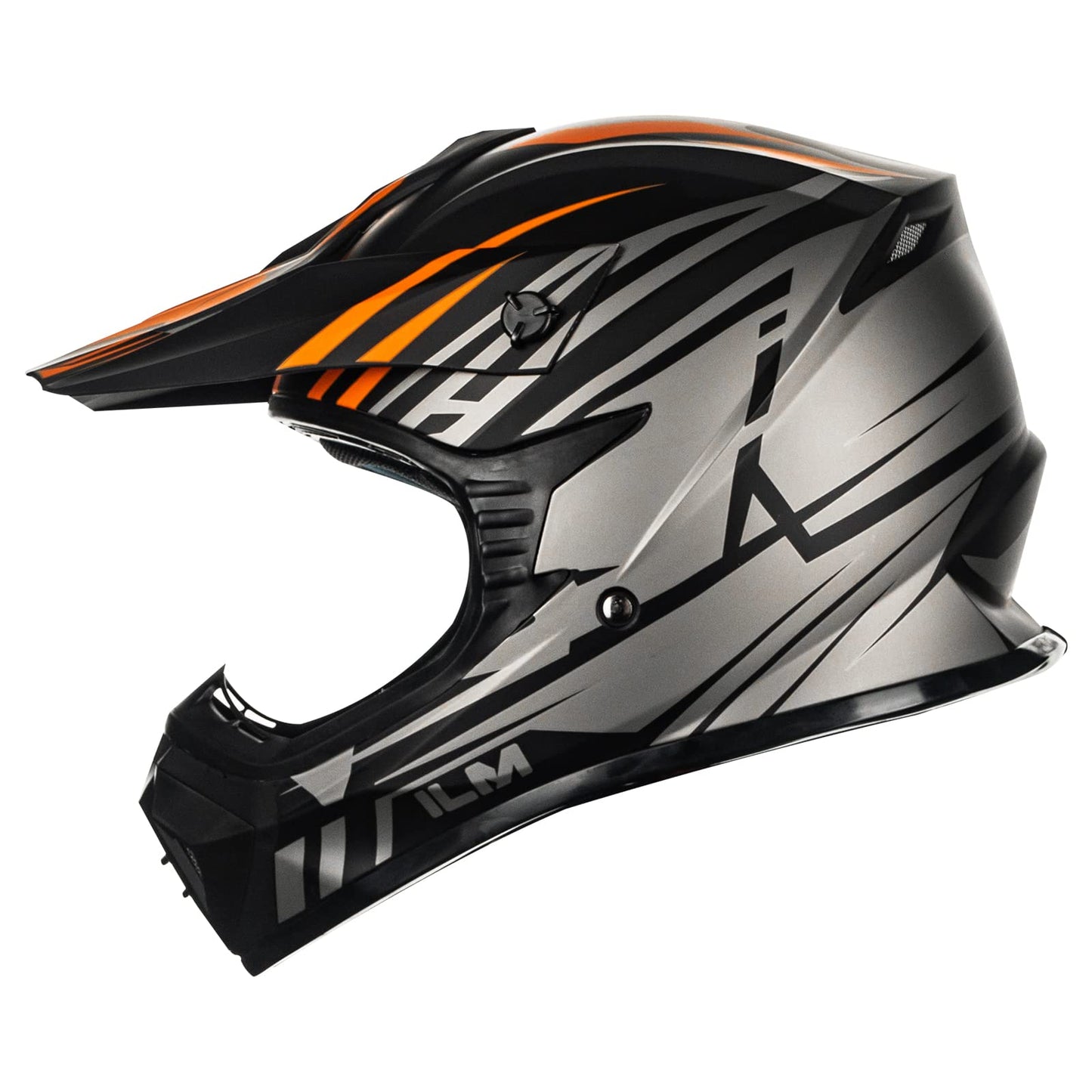 ILM Adult Dirt Bike Helmets Motocross ATV Dirtbike BMX MX Offroad Full Face Motorcycle Helmet, DOT Approved Model 128S (Matte Black, Adult-Medium)