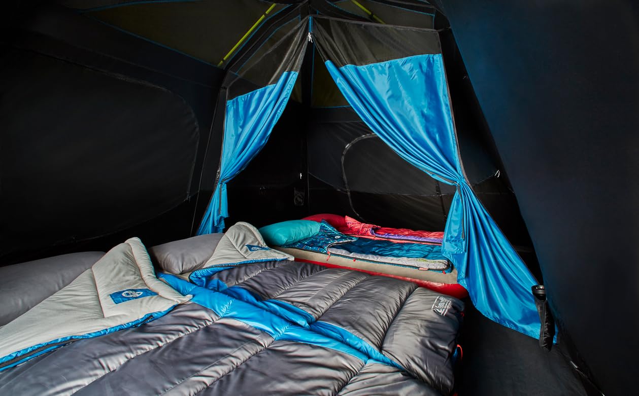 Coleman Instant Tent with 1-Minute Setup, 10-Person Tent with Pre-Attached Poles, Air Vent, & Carry Bag