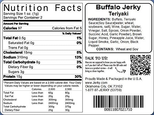 Jerky.com Original Buffalo Jerky 3-Pack - Exotic Jerky High Protein, Gluten-Free, All-Natural Exotic Snack - Premium Wild Game Meat - Perfect for Hiking, Camping, and On-the-Go 1.75oz (Pack of 3)