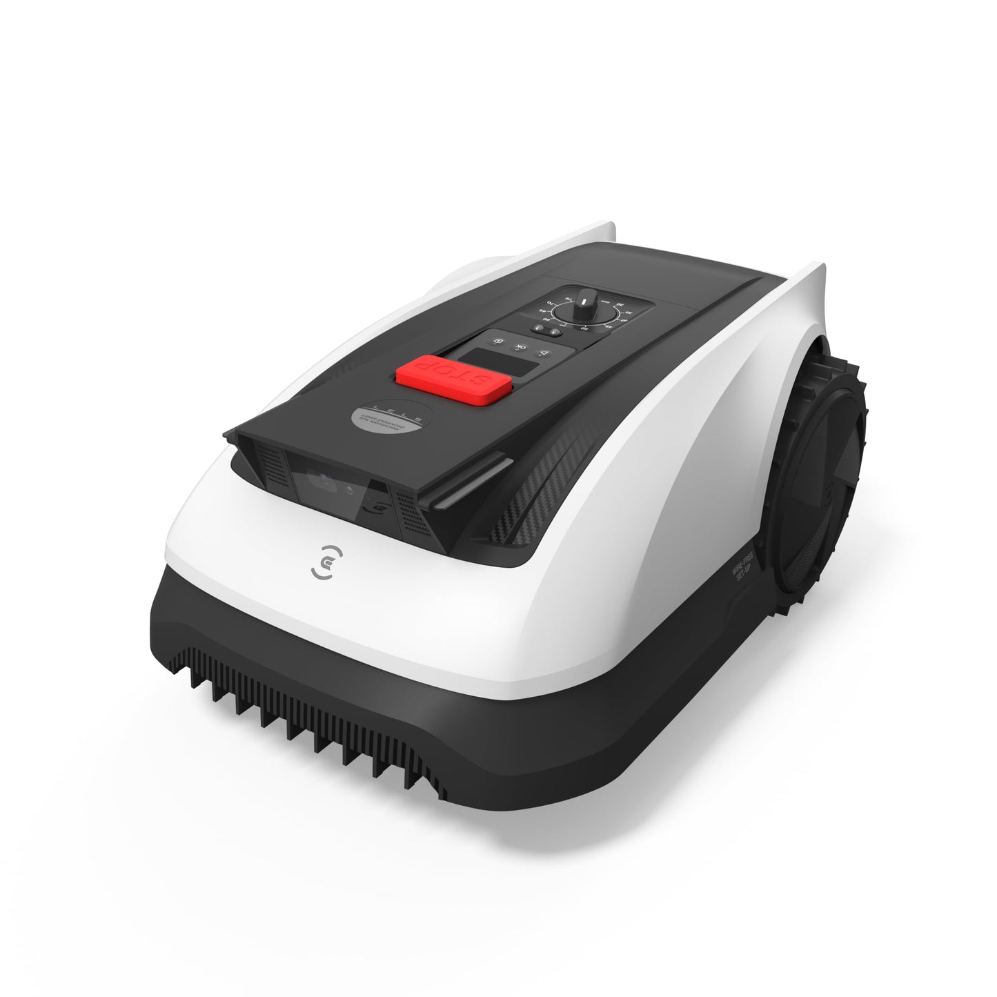 ECOVACS Goat A2500 RTK Robot Lawn Mower, Lidar-Enhanced RTK+Vision Navigation, Auto-Mapping, Dual Blades, Edge Precision Mowing, Perimeter Wire-Free, Suitable for 5/8 Acres Lawn, 50% Slope Capability