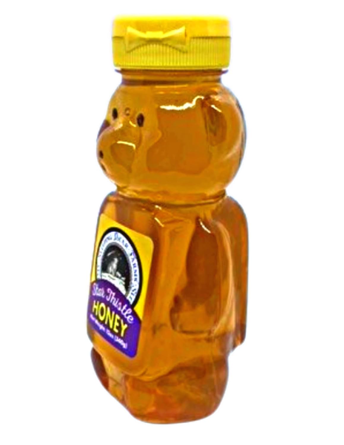 Star Thistle Honey Bear - Pure Michigan Honey, Unpasteurized, Unblended, No Additives - 12oz