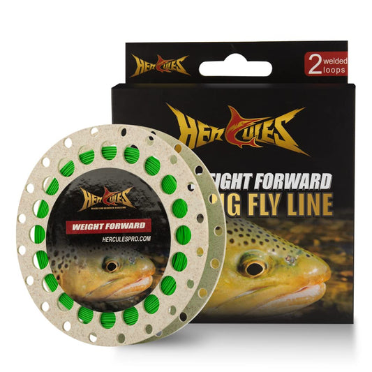 HERCULES Fly Fishing Line Floating Weight Forward Fly Line with Double Welded Loop