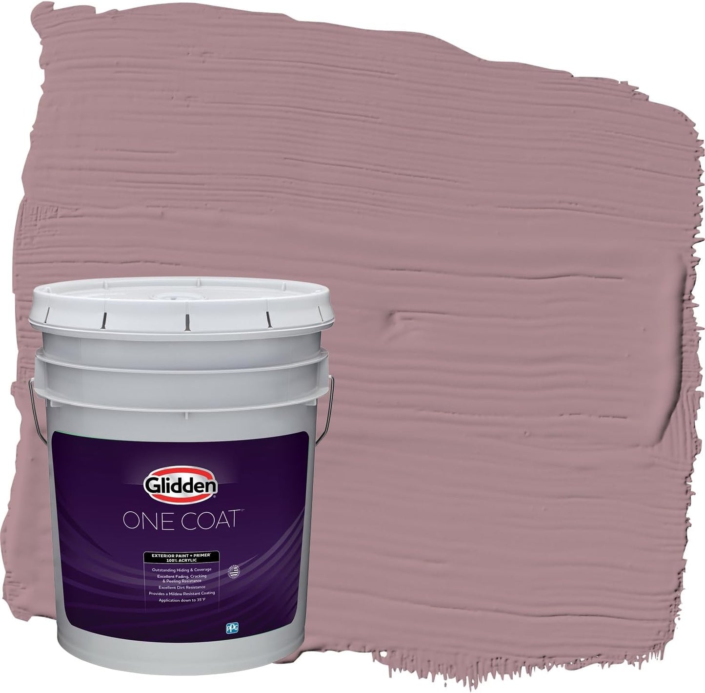 Glidden Exterior Paint + Primer: Pink/Ballet Slipper, One Coat, Semi-Gloss, 1-Gallon