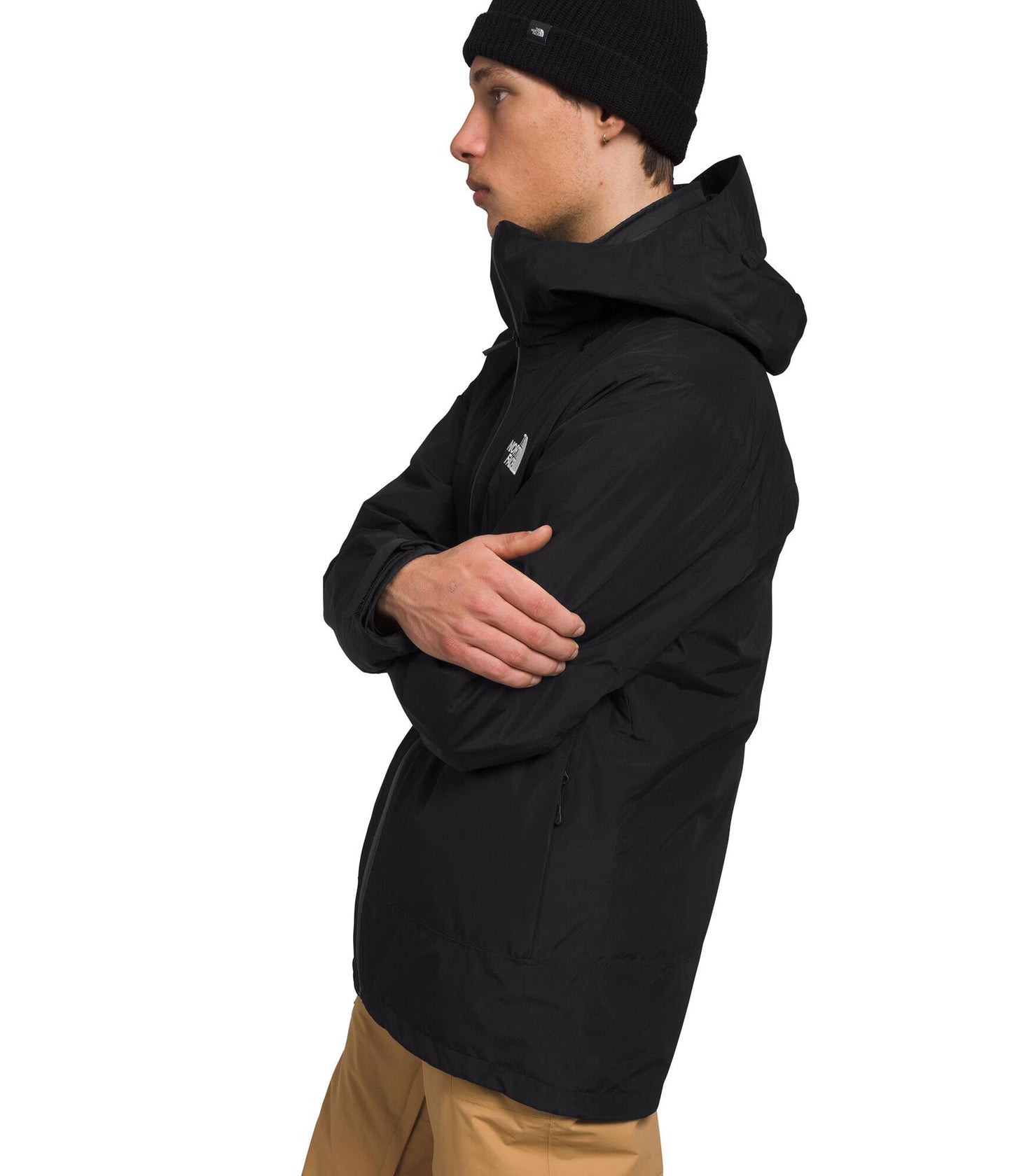 THE NORTH FACE Men’s ThermoBall Eco Snow Triclimate Waterproof Insulated Ski Jacket | Helmet & Layers Compatible, Powder Skirt, Goggle Wipe, TNF Black-NPF, XX-Large