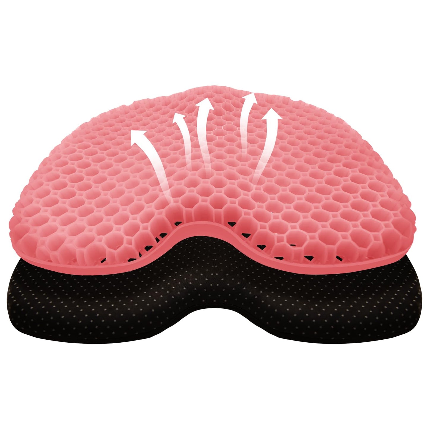 Kayak Seat Cushion, Thicken Anti Slip Waterproof Gel Kayak Seat, Portable Canoe Rowing Rubber Dinghy Pad for Stadium Sit in Kayak Inflatable Fishing Kayak Canoe Kayak Accessories