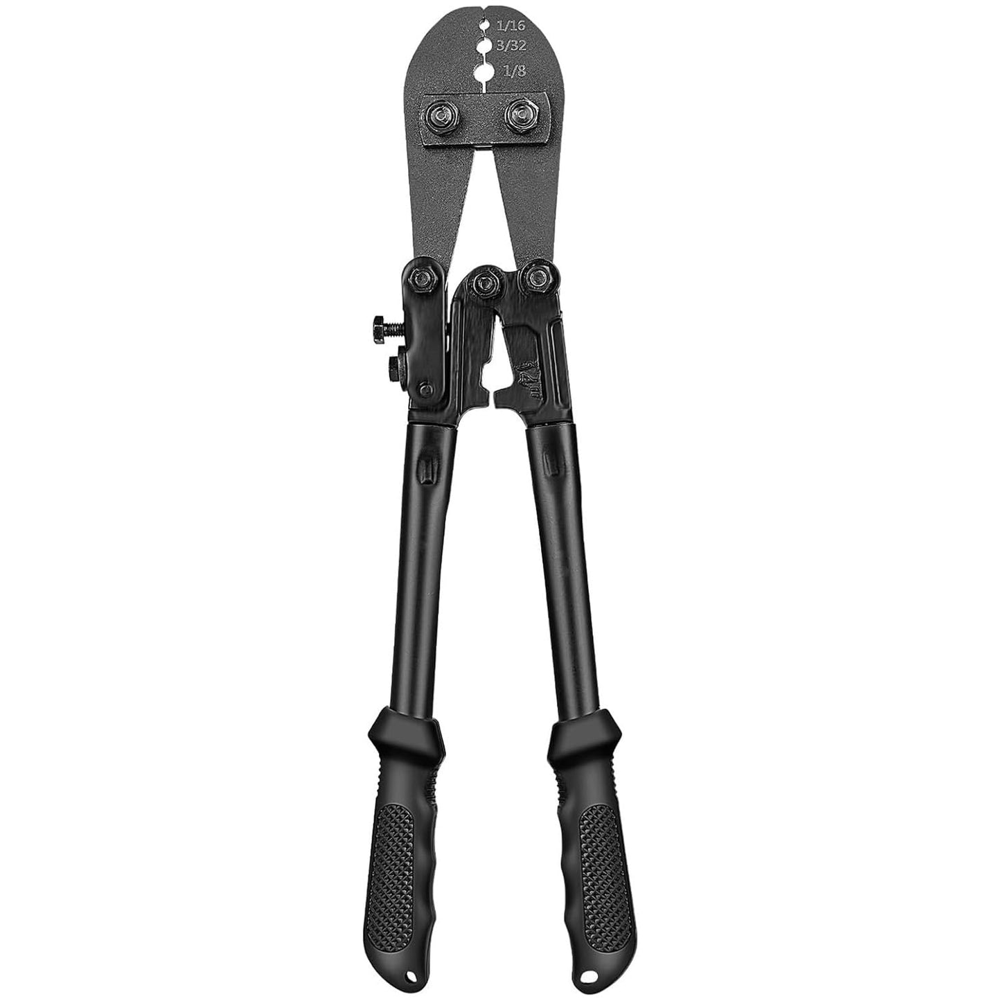 TooTaci Wire Rope Crimping Tool, Wire Rope Swaging Tool for Aluminum Oval Sleeves, Double Sleeves, Crimping Loop sleeve from 1/16-inch to 1/8-inch, Cable Crimper