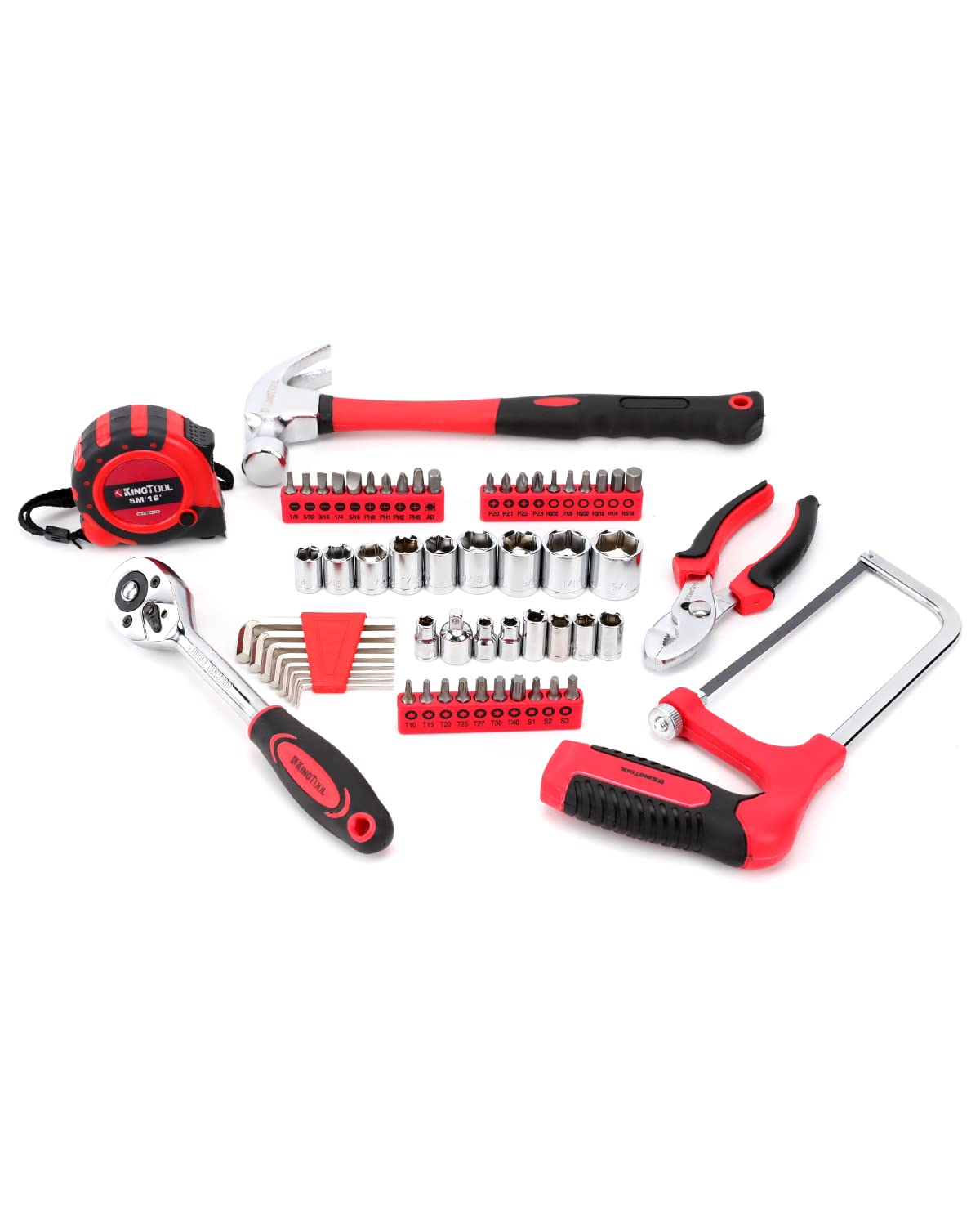 KingTool 325 Piece Home Repair Tool Kit, General Home/Auto Repair Tool Set, Toolbox Storage Case with Drawer, General Household Tool Kit - Perfect for Homeowner, Diyer, Handyman