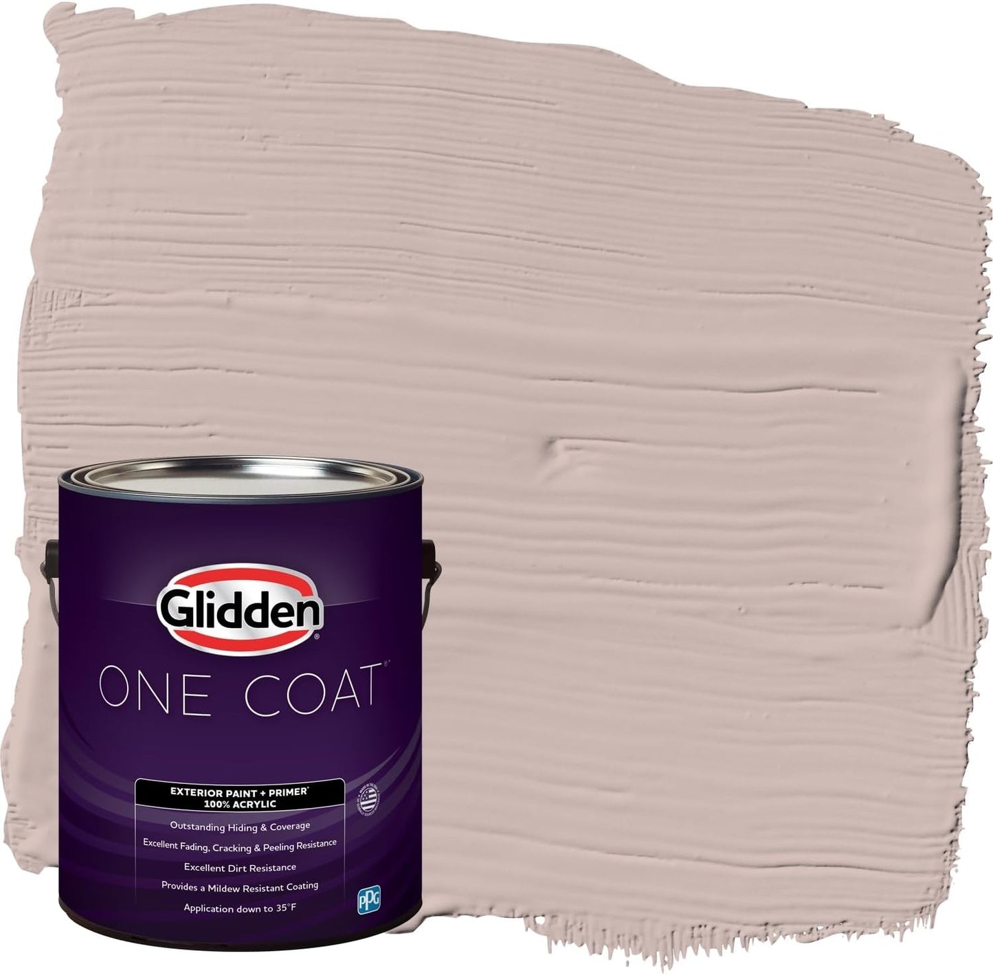 Glidden Exterior Paint + Primer: Pink/Ballet Slipper, One Coat, Semi-Gloss, 1-Gallon