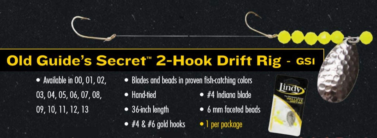 Lindy Old Guide's Secret Walleye Fishing Lure Rig/Harness