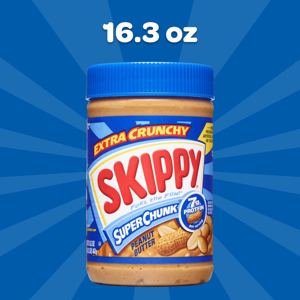 SKIPPY Peanut Butter, Super Chunk, 40 Ounce