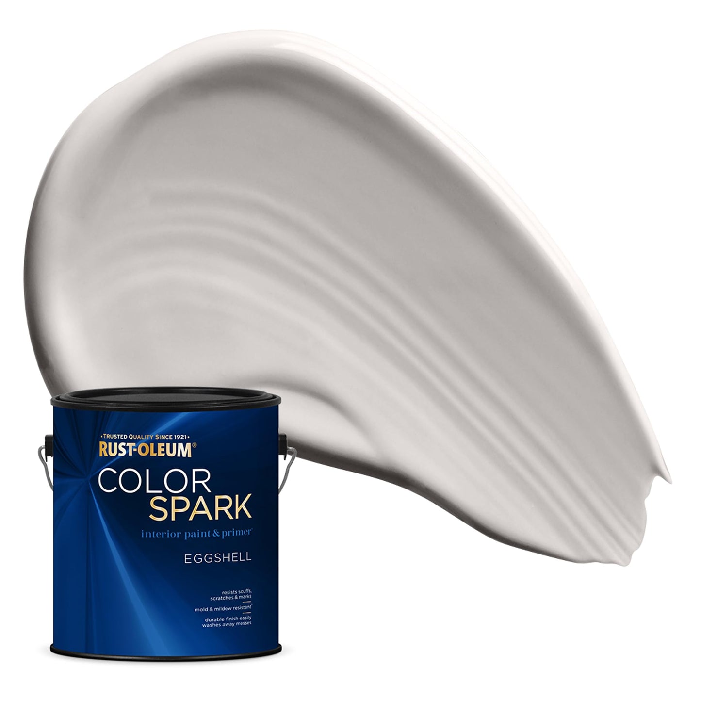 Rust-Oleum Color Spark Interior Paint and Primer in One, Eggshell, Black, 1 Gallon