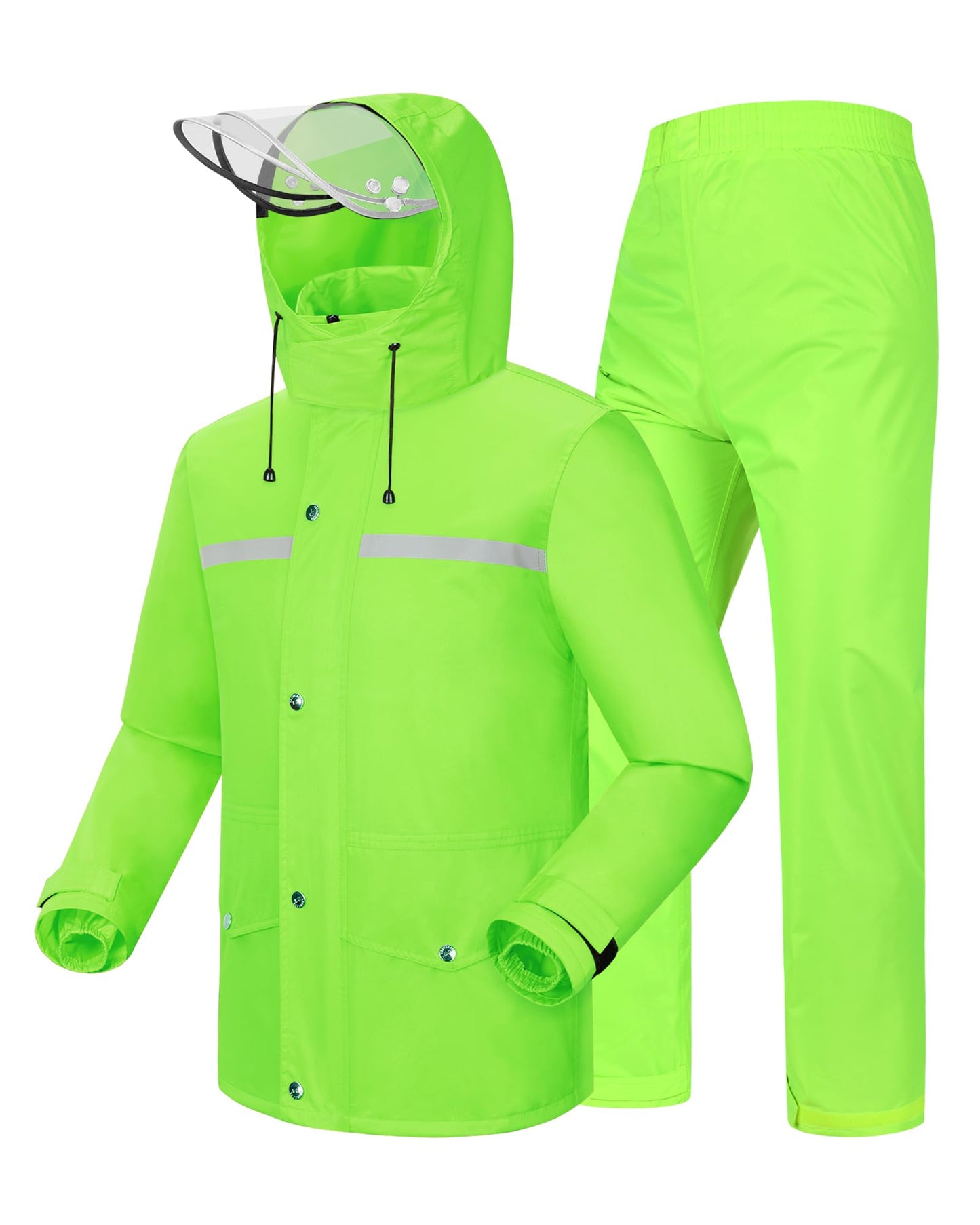 iCreek Rain Suit Waterproof Jacket and Trouser Suit Raincoat for Men and Women Outdoor All-Sport Breathable Anti-storm