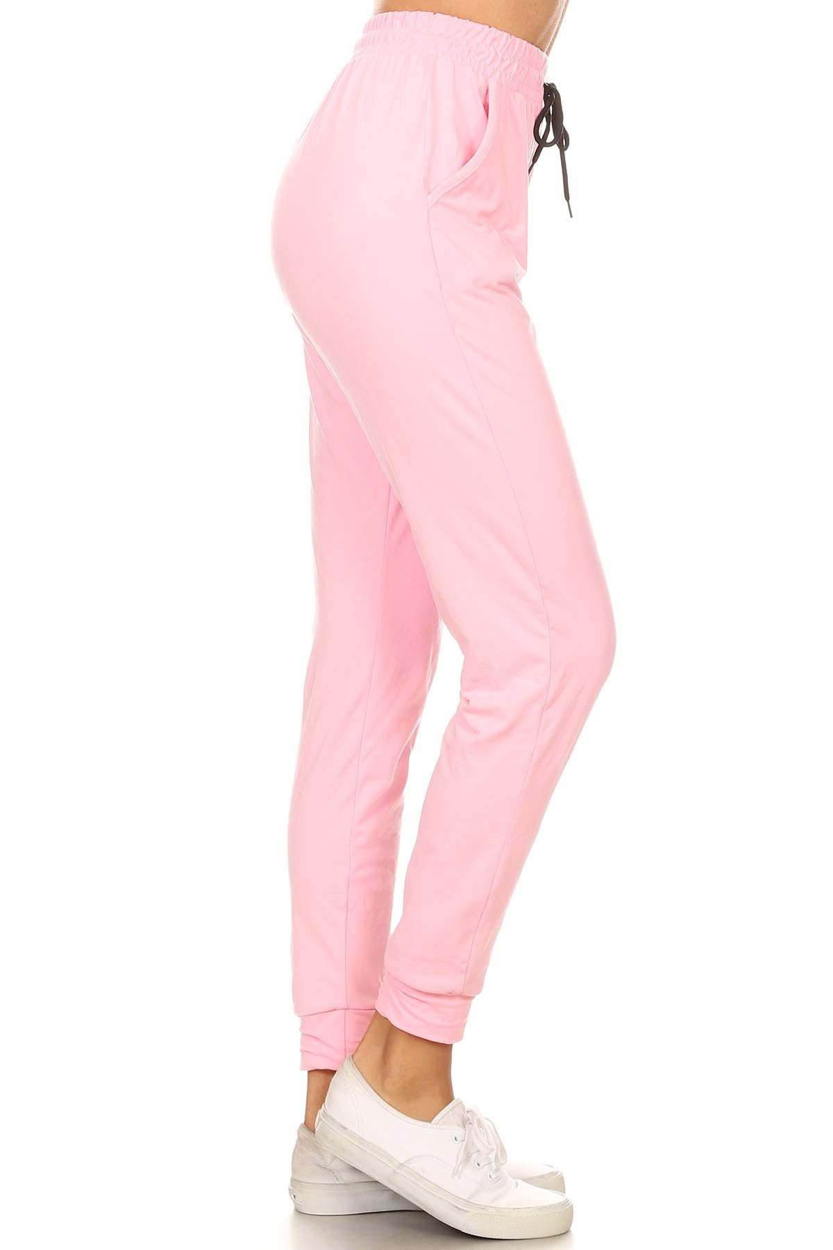 Leggings Depot Women's Relaxed-fit Jogger Track Cuff Sweatpants with Pockets for Yoga, Workout