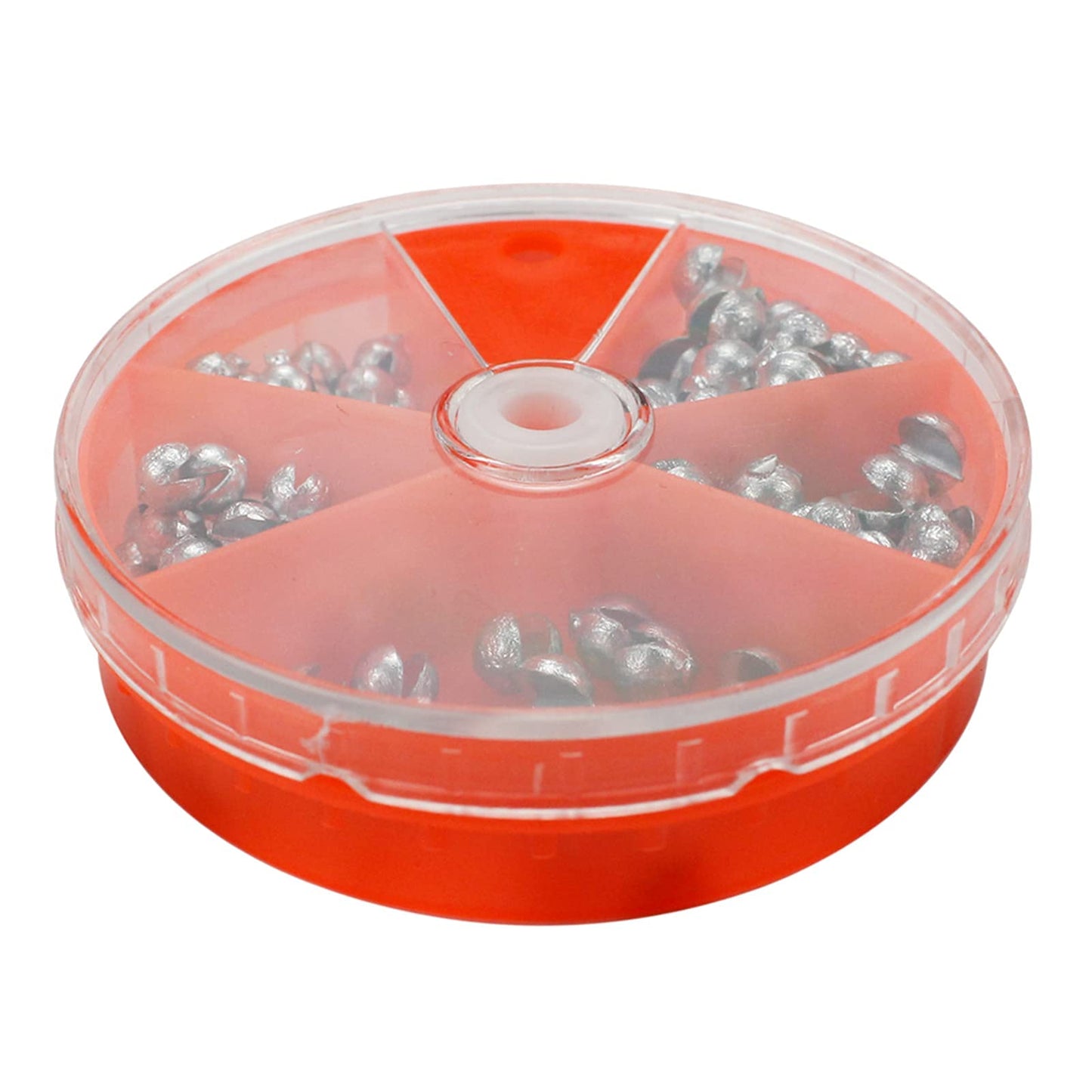 Joyiii Fishing Weights Sinkers 205pcs/100pcs Lead Split Shot Fishing Line Sinkers 5 Sizes Removable Egg Lead Assortment