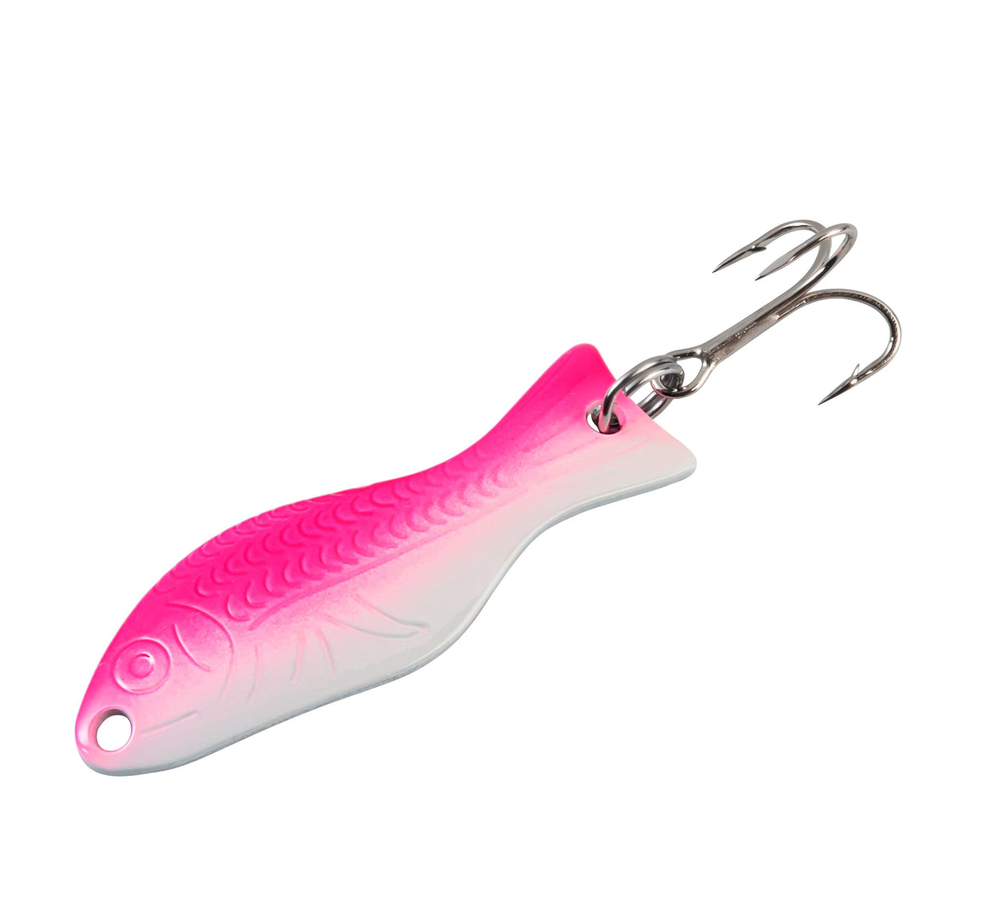 AL's Goldfish Lure Company, Rust Free Goldfish Freshwater Fishing Spoon, Treble Hook, Trout, Salmon, Bass, Walleye, Crappie, Panfish, and Pike. Sizes 3/16 oz., 1/4 oz. or 1/2 oz
