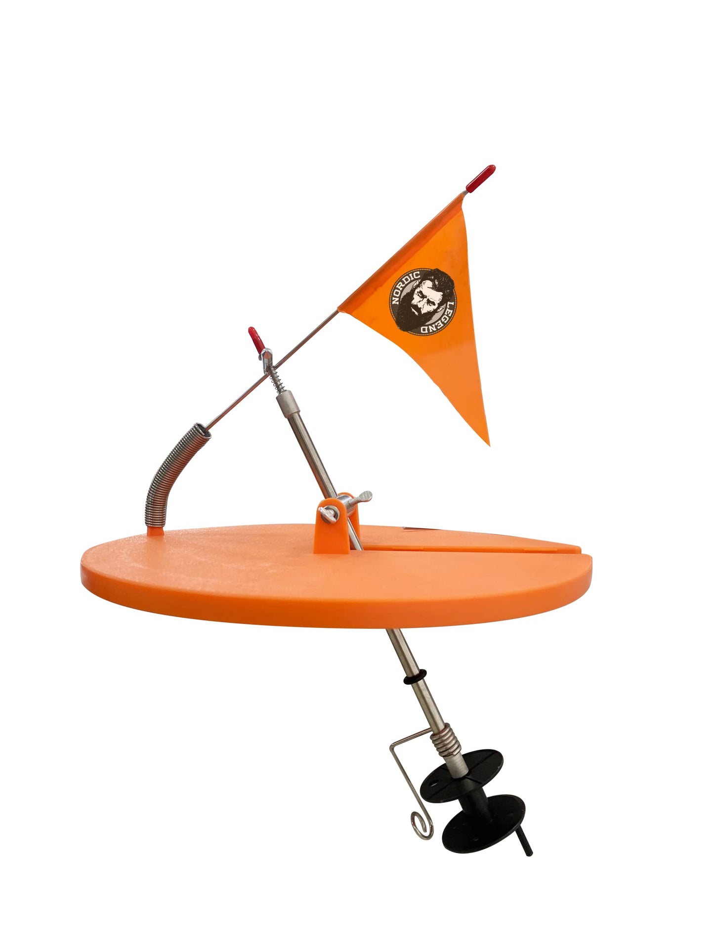 Aurora Series Ice Fishing Tip-Up with Orange Pole Flags