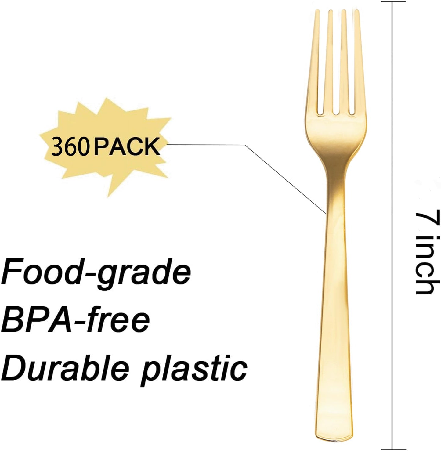 Liacere 360PCS Clear Plastic Knives Disposable - Heavy DutyBPA-Free - Heat Resistant, Solid and Durable Disposable Knives Bulk, Premium Plastic Knives Heavy Duty for Party Supply