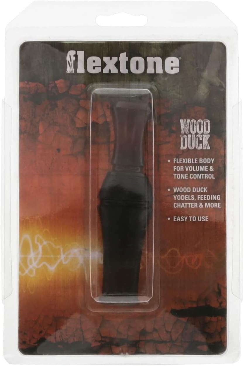 Flextone Hunting Waterfowl Realistic Sounds Adjustable Volume Flexible Body Wood Duck Game Call