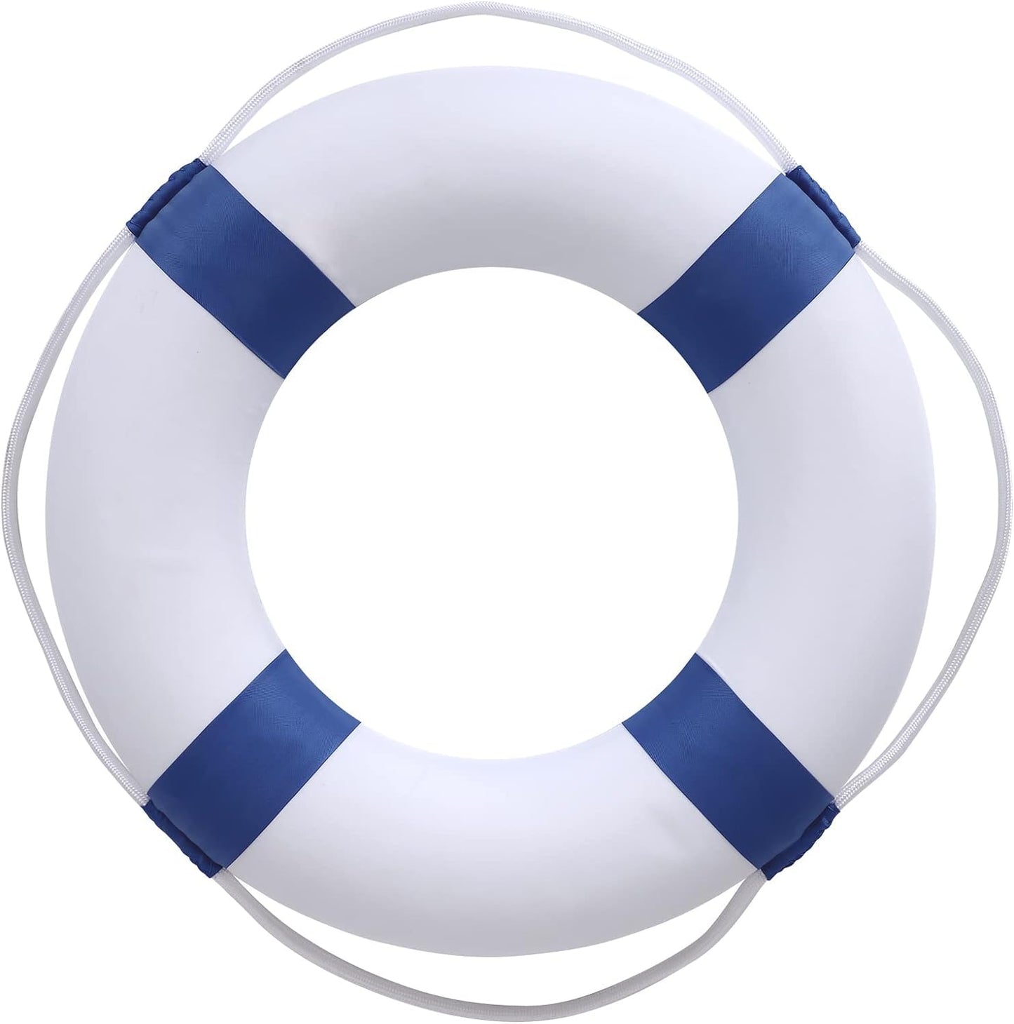 Lifebuoy Set 20Inch Life Preserver Ring and Water Floating Lifesaving Rope 98.4FT,Swim Foam Buoy,Swimming Pool Safety Throwing Ring with Perimeter Rope,Throwable Flotation Device