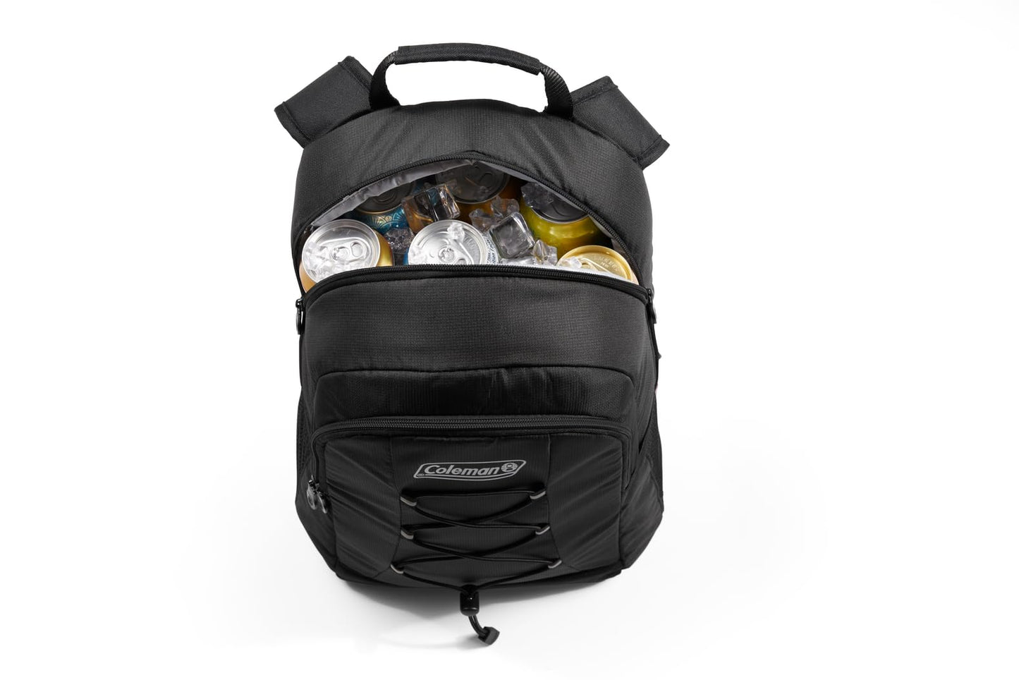 Coleman Chiller Insulated Backpack Cooler, Leakproof 28-Can Backpack Cooler with 12+ Hour Ice Retention, Made with Recycled Materials, Great for Beach, Camping, Hiking, Tailgates, Groceries, & More