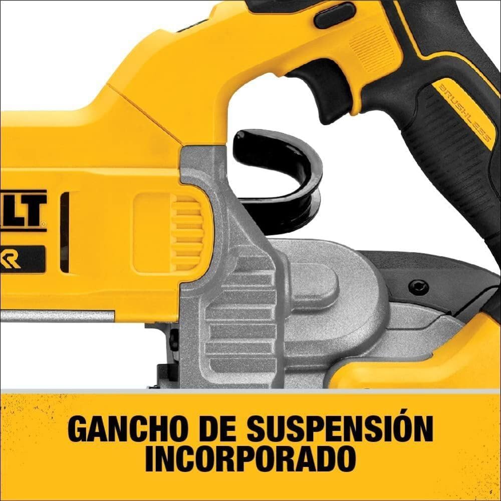 DEWALT 20V MAX Band Saw, 5" Cutting Capacity, Integrated Hang Hooks, Portable, For Deep Cuts, Bare Tool Only (DCS374B)