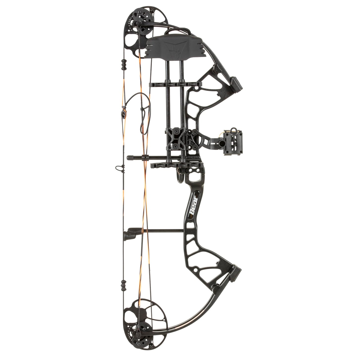 Bear Archery Royale Ready to Hunt Compound Bow Package for Adults and Youth, 12”- 27” Draw Length, 5-50 Lbs Draw Weight, Up to 290 FPS, Limbs Made in USA, Limited Life-Time Warranty