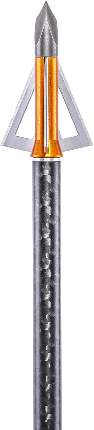 Muzzy Bowhunting 3 Blade Archery Arrow Crossbow Broadhead 100 or 125 Grain - 6 Count(Pack of 1)