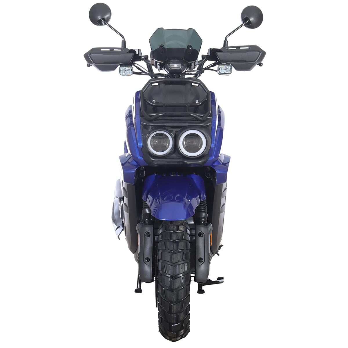 X-PRO Tank 200 Gas Moped Adult Gas Street Moped with 12" Wheels! LED Headlight!