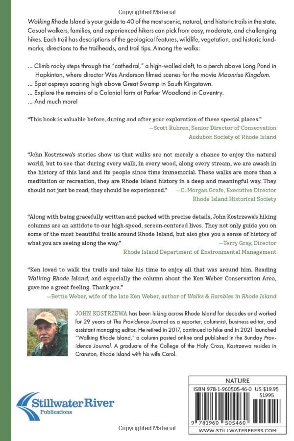 Walking Rhode Island: 40 Hikes for Nature and History Lovers with Pictures, GPS Coordinates, and Trail Maps