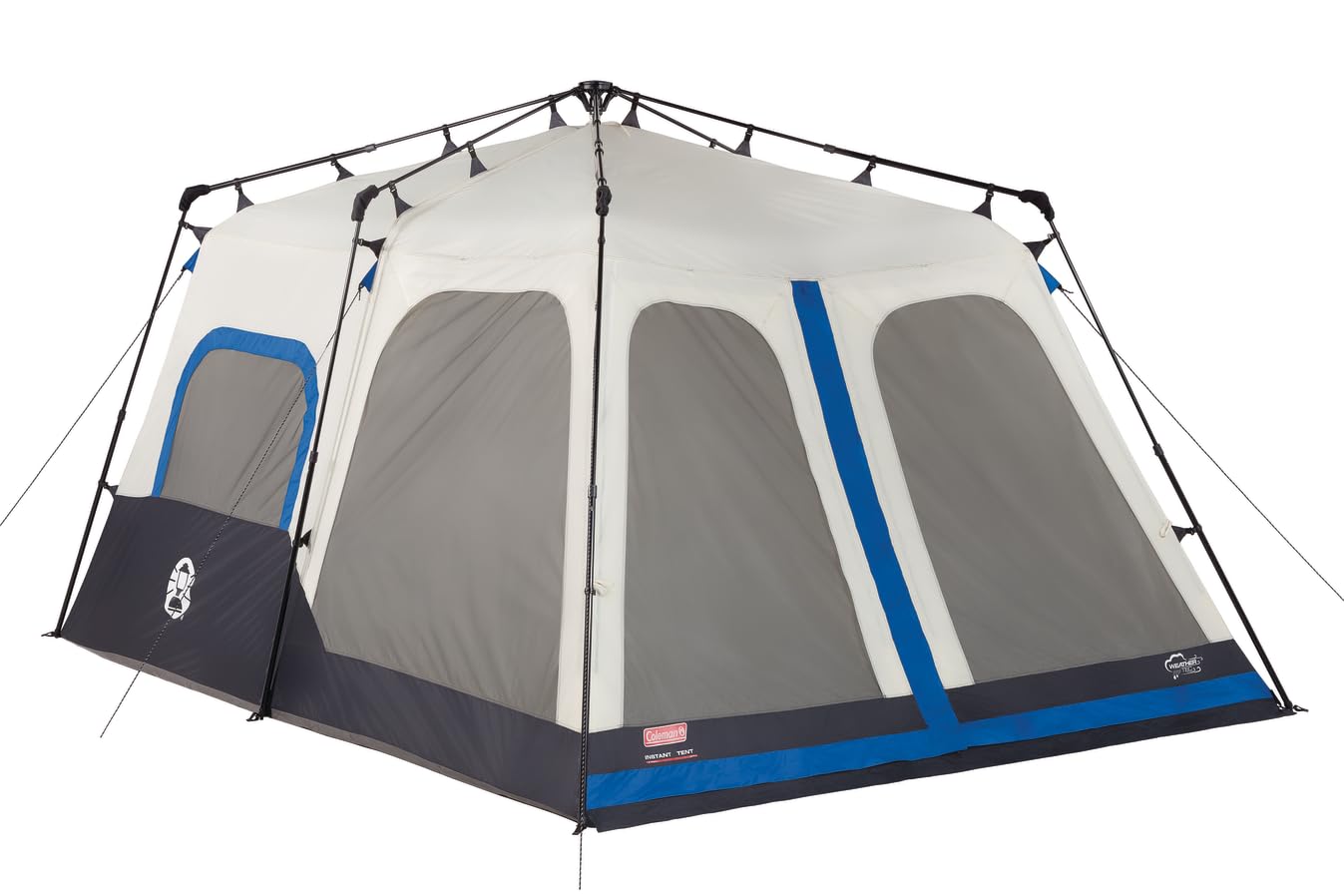 Coleman Instant Tent with 1-Minute Setup, 10-Person Tent with Pre-Attached Poles, Air Vent, & Carry Bag