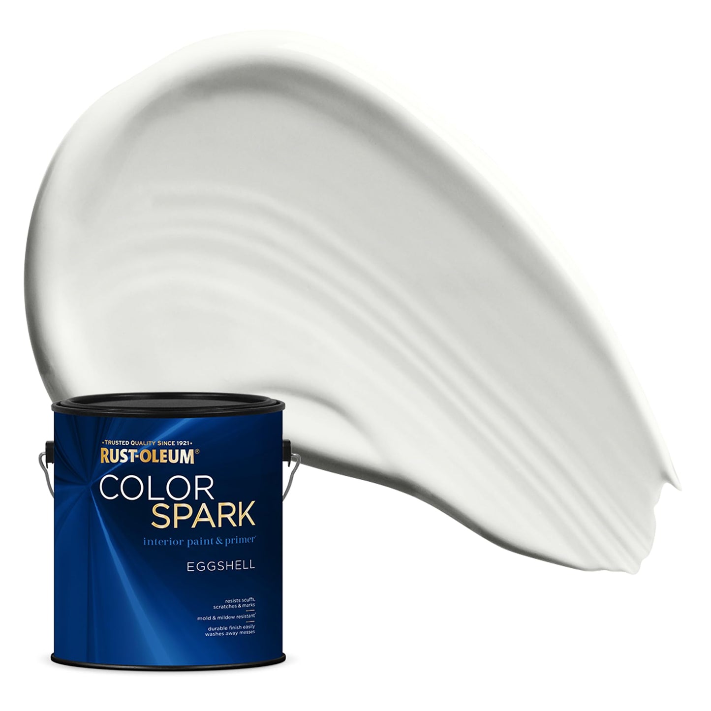 Rust-Oleum Color Spark Interior Paint and Primer in One, Eggshell, Black, 1 Gallon