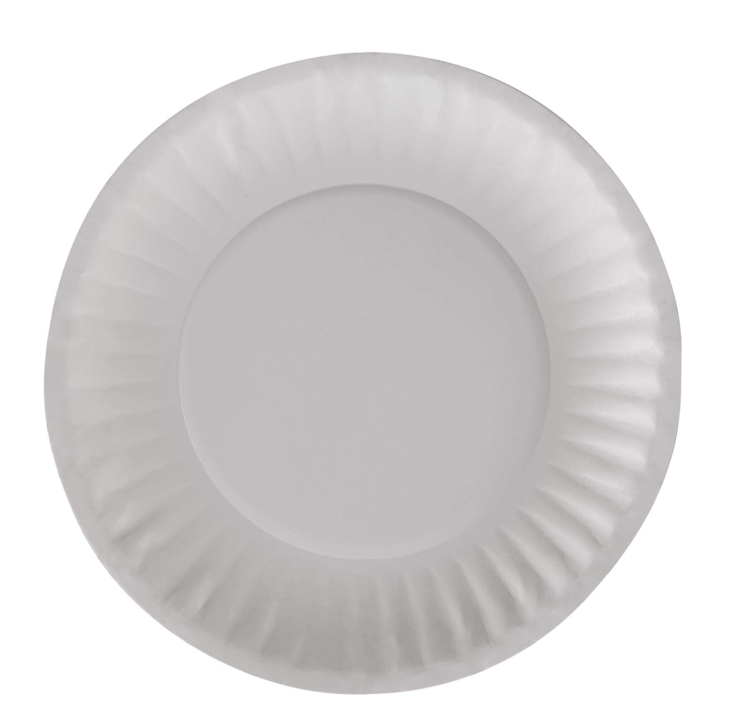 Dixie Basic 8.5 Inch Light-Weight Paper Plates By GP PRO, White, 500 Count (125 Disposable Plates Per Pack, 4 Packs Per Case), DBP09W