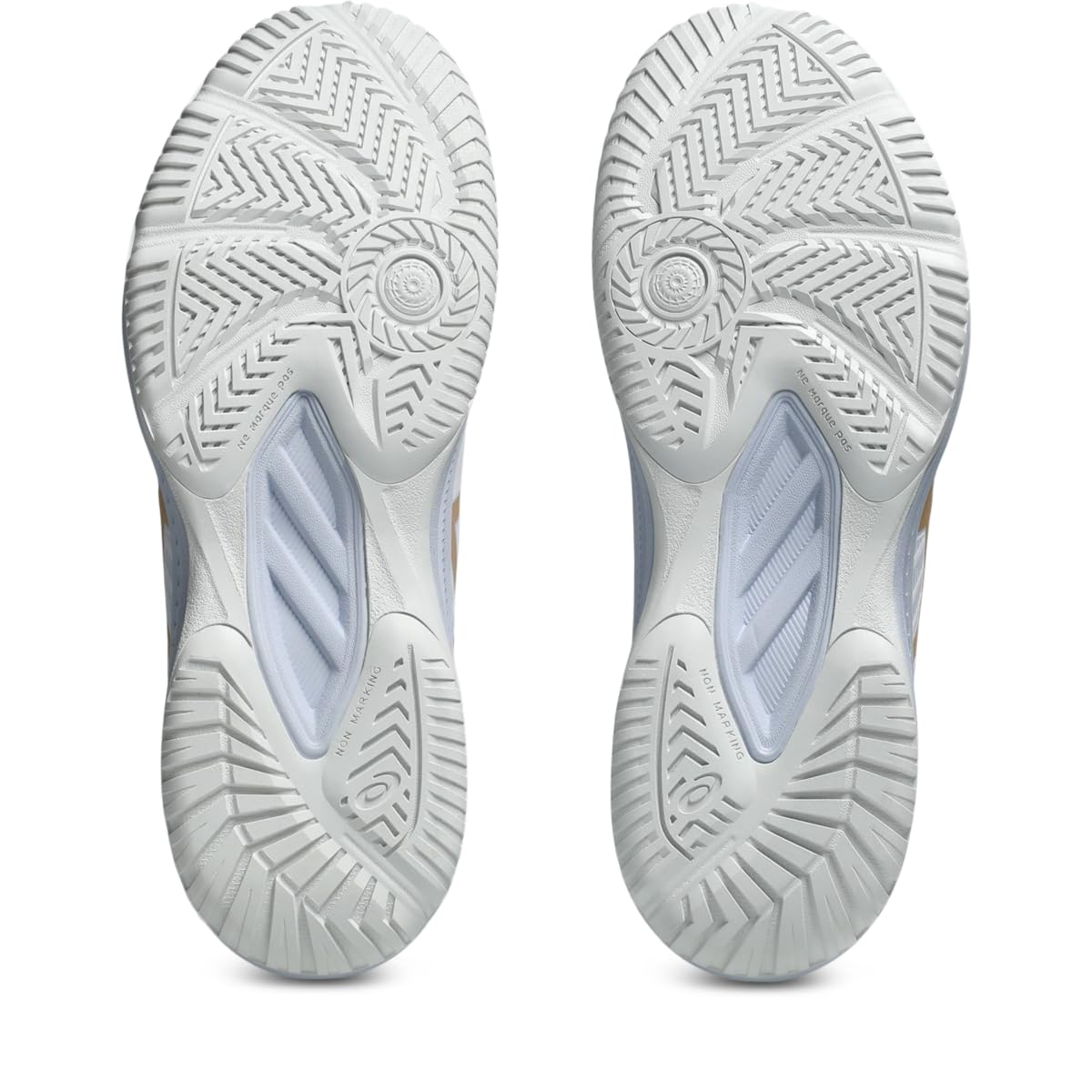 ASICS Women's Upcourt 6 Volleyball Shoes, 12, White/Champagne