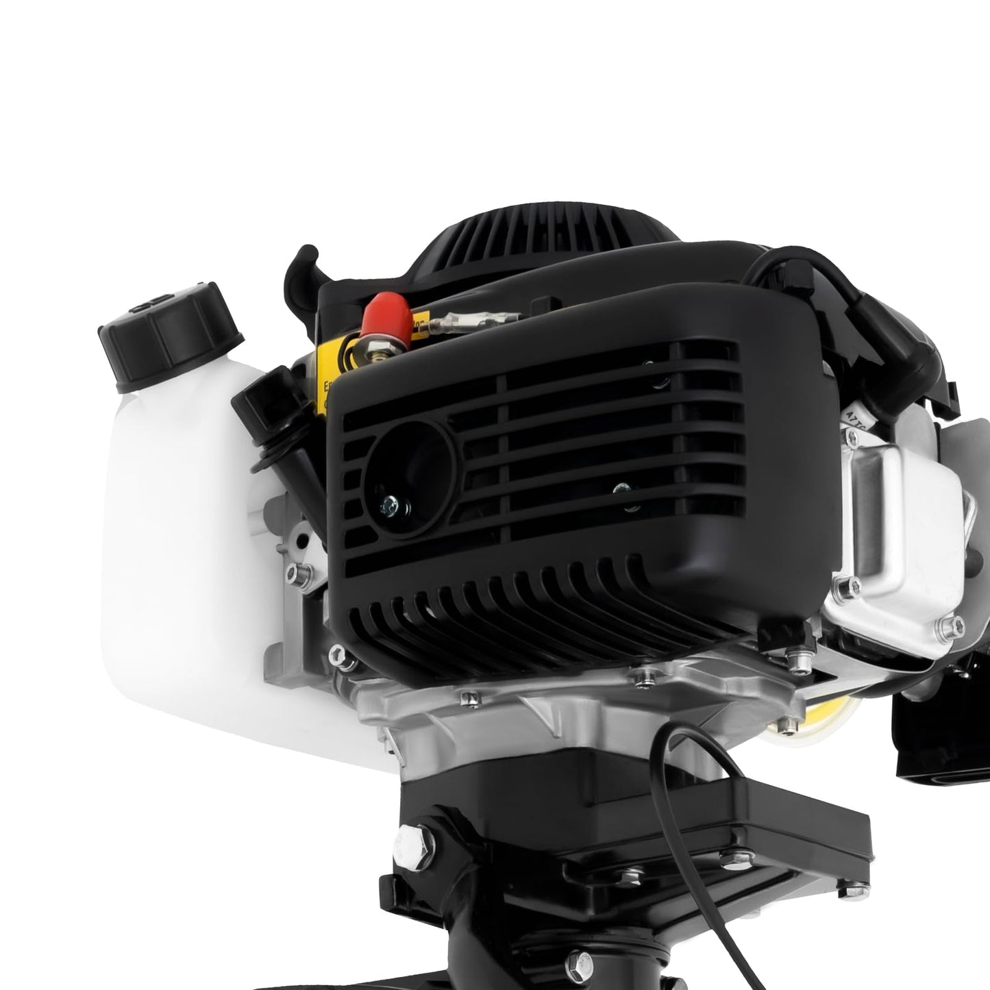 2-Stroke 3.5HP Outboard Motor, 49CC Gas Powered Fishing Marine Heavy Duty Boat Engine, Short Shaft Tiller Control Half Water-cooling Air-cooling CDI Ignition System for Inflatable Yachts Canoes Boat