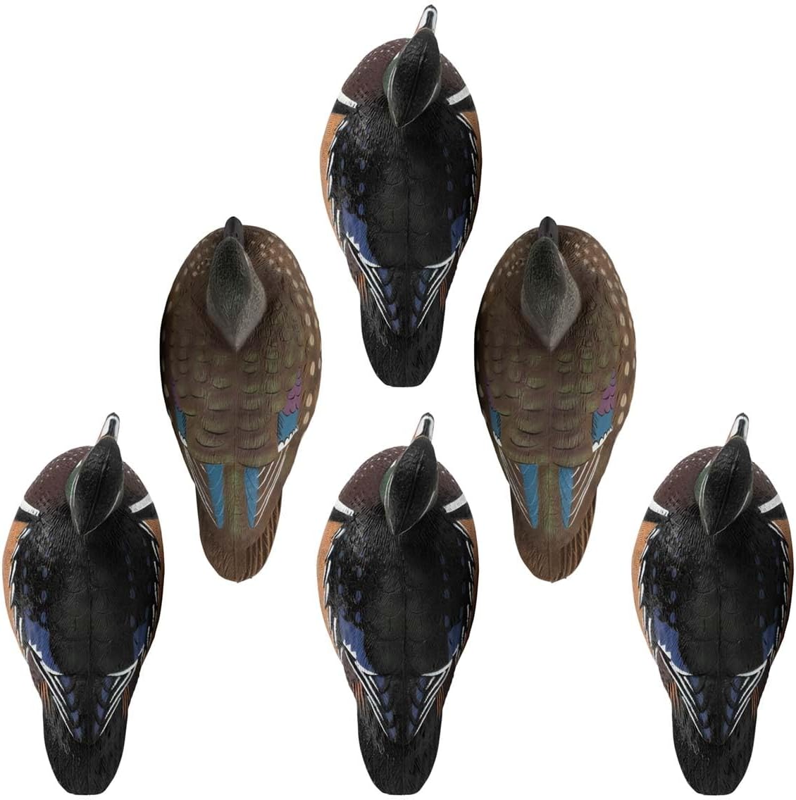 Hardcore Waterfowl Rugged Series Wood Duck Decoys - 4 Drakes and 2 Hens