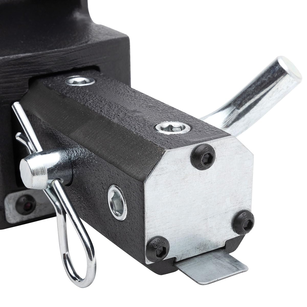Yost HD550-C Heavy Duty 5-1/2 Inch Mechanics Work Bench Vise | Heavy Duty Woodworking & Metal Work Table with Secure Grip Swivel Base | 60,000 PSI Casting Iron Material with Extra-large Anvil Surface