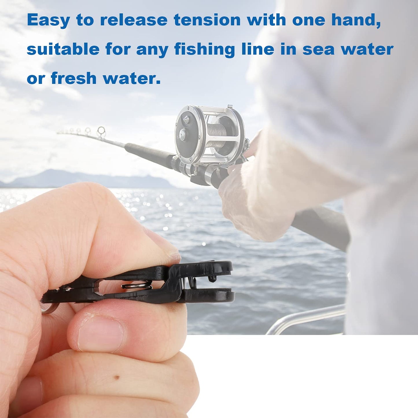 10Pcs Heavy Tension Downrigger Release Clips for Offshore Fishing, Planer Board, Weight, Kite