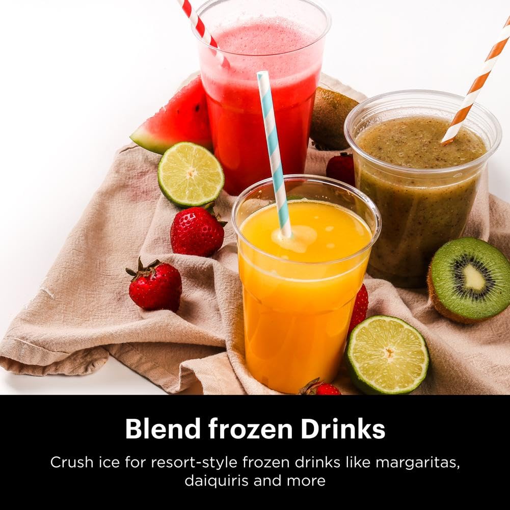 Ninja Professional Blender 1000W, Total Crushing Technology for Smoothies, Ice Crushing & Frozen Fruit, Full-Size Countertop Blender, 72-oz. Pitcher, Black & Grey, BL610