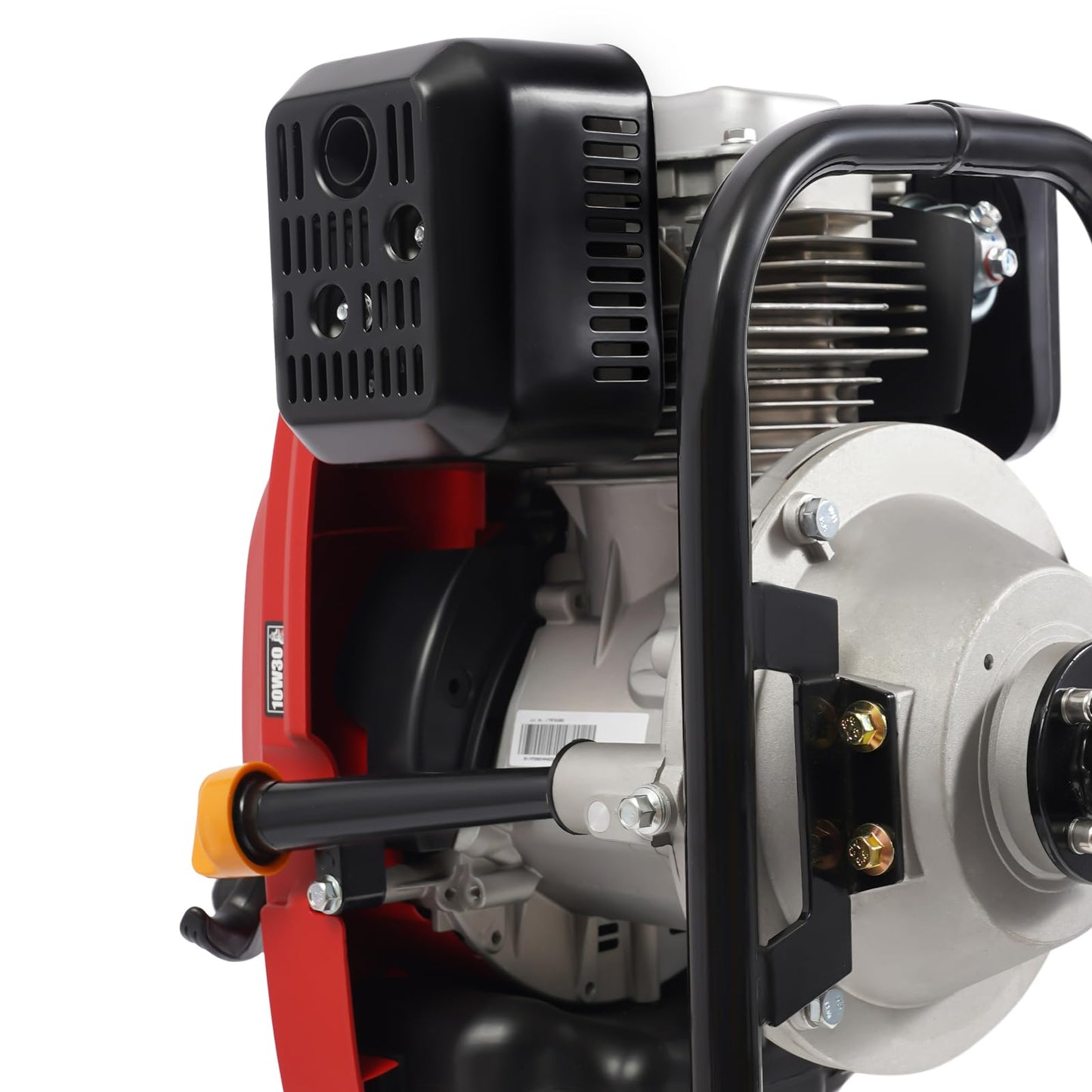 6HP Heavy Duty Outboard Motor, 170cc 4 Stroke Gas Outboard Boat Motor Engine with Air Cooling System, 3.2KW Single Cylinder Fishing Boat Engine for 3-7m Length