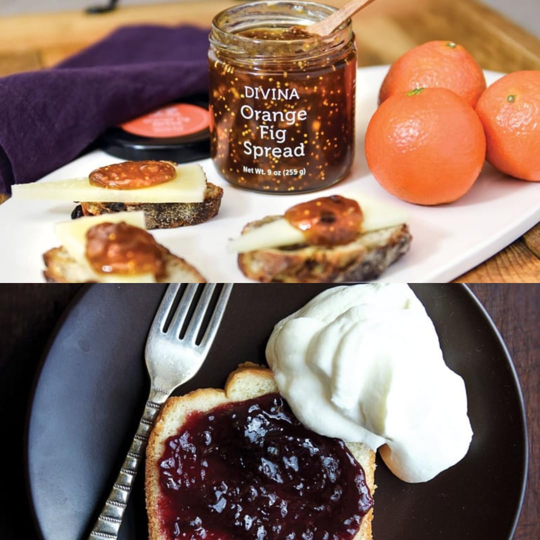 DIVINA Chili Fig Spread Jam, 9 Ounce