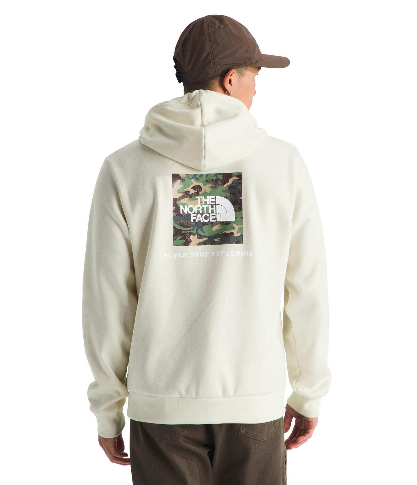 THE NORTH FACE Men's Evolution Box Camo Fill Hoodie | Sweatshirt With 2 Piece Hood, Adjustable Drawcord, Kangaroo Hand Pocket